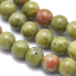 Natural Unakite Beads Strands&nbsp;G-A177-04-04
