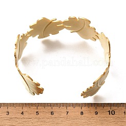 304 Stainless Steel Open Cuff Bangles for Women&nbsp;BJEW-Z083-02G-07