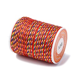 マクラメ編みのロープ  ジュエリー作りのための糸編み工芸  カラフル  2mm  約4.37ヤード（4m）/ロール&nbsp;NWIR-C005-01B