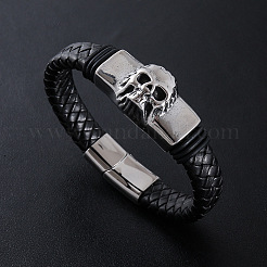 Punk Braided PU Leather Cord Bracelets&nbsp;EQ6903