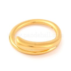 イオンプレーティング（IP）304ステンレススチール製女性用指輪  ゴールドカラー  8.5mm  usサイズ7（17.3mm）&nbsp;RJEW-S414-69B-G