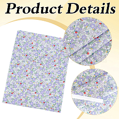 Flower Printed Cotton Fabric for Garments & Crafts&nbsp;DIY-WH0622-781A