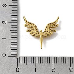 Brass Micro Pave Cubic Zirconia Pendants&nbsp;KK-Z102-14G
