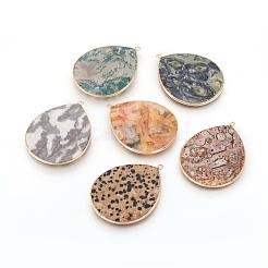 Natural Gemstone Pendants&nbsp;G-E526-01