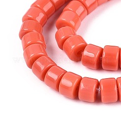 Opaque Solid Color Glass Beads Strands&nbsp;GLAA-N026-2x4mm-05