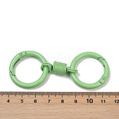 合金スプリングゲート留め具  スプリング金具付き  薄緑  76.5mm&nbsp;PALLOY-Q009-01G