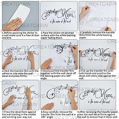 1Pc PVC Plastic Wall Stickers&nbsp;STIC-CN0001-07