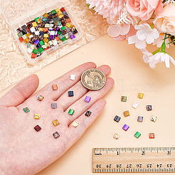 140Pcs 14 Colors 2-Hole Glass Seed Beads&nbsp;SEED-ME0001-07