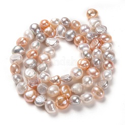 Natural Cultured Freshwater Pearl Beads Strands&nbsp;PEAR-L033-45D