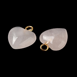 Natural Rose Quartz Pendants&nbsp;G-E603-01G-02