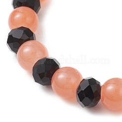 4Pcs 4 Colors Halloween-themed Alloy Enamel Charm Bracelets&nbsp;BJEW-JB12112