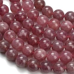 Natural Madagascar Rose Quartz Beads Strands&nbsp;G-L642-B20-10mm