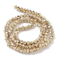 Electroplated Synthetic Lava Rock Beads Strands&nbsp;G-H303-A07-LG-1
