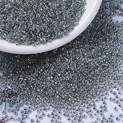 MIYUKIラウンドロカイユビーズ  日本製シードビーズ  11/0  （rr3201)マジックゴールデンオリーブライニングクリスタル  2x1.3mm  穴：0.8mm  約50000個/ポンド&nbsp;SEED-G007-RR3201