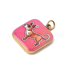 Printed 304 Stainless Steel Pendants&nbsp;SA-CBACFAA-07G-A