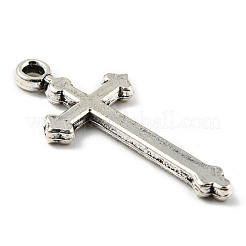 合金のチベット風チャーム  クロス  アンティークシルバー  28x13.5x2mm  穴：1.6mm  458個/ 500g&nbsp;PALLOY-P293-154
