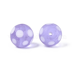 Frosted Handmade Lampwork Beads&nbsp;LAMP-Q039-10E