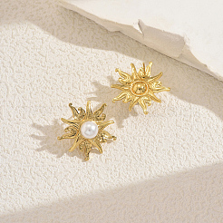 Stainless Steel Flower Stud Earrings&nbsp;YX0198