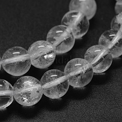 Natural Clear Quartz Crystal Beads Strands&nbsp;G-F570-01-6mm