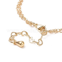 Shell Pearl & Leaf Charm Bracelet&nbsp;BJEW-TA00239