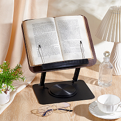 Steel & Wood Desktop Book Stands&nbsp;ODIS-WH0043-276