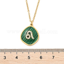 304 Stainless Steel Micro Pave Cubic Zirconia constellation Pendant Necklaces&nbsp;NJEW-R021-01G-05