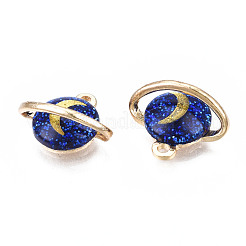 Rack Plating Alloy Enamel Charms&nbsp;ENAM-T011-135