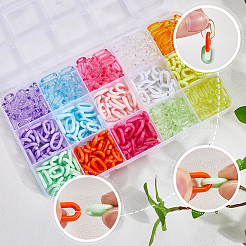 480Pcs 15 Colors Acrylic Linking Rings&nbsp;MACR-SP0001-52A
