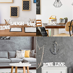 MDF Board Letters for Wedding&nbsp;DJEW-WH0007-45