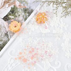 レクタングルセロハンのOPP袋  ハート＆フラワー＆フラワー柄  ミックスカラー  9.9~10x6.9cm  約95~100個/袋  3bags /セット&nbsp;OPC-CA0001-001