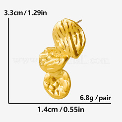 Geometric Irregular 304 Stainless Steel Stud Earrings&nbsp;HE6710-2