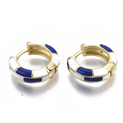 Brass Huggie Hoop Earrings&nbsp;EJEW-S209-06B