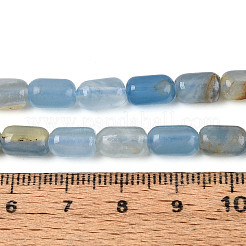 天然青方解石ビーズ連売り  コラム  ブルー  8~9.5x5.5~6.5mm  穴：0.9~1mm  約42~43個/連  15.24~15.8インチ（38.7~39.5cm）&nbsp;G-G980-53A