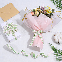 Cotton Stripe Pattern Ribbon&nbsp;OCOR-WH0078-550D