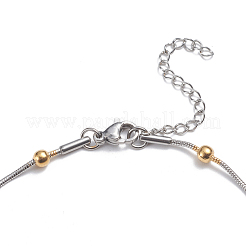 304 Stainless Steel Round Snake Chain Anklets&nbsp;X-AJEW-G024-13A