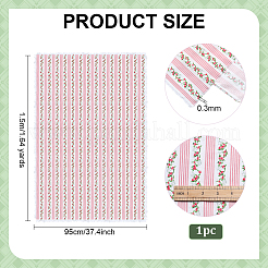 1M Flower Pattern Cotton Fabric&nbsp;DIY-PH0036-57