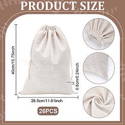 Cloth Drawstring Bags&nbsp;ABAG-WH0032-112