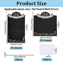 紙ケーキトッパー  ケーキインサートカード  ケーキデコレーション用  ミックスカラー  混合図形  24.8x14x0.05cm  25枚&nbsp;FEPA-OC0001-01