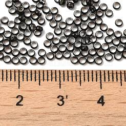 201ステンレススチールスペーサービーズ  ロンデル  ガンメタ色  2x1mm  穴：1mm&nbsp;LS-STAS-D448-028B