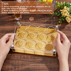 Acrylic Shot Glasses Holder&nbsp;DIY-WH0430-392B