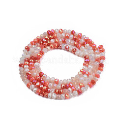 Electroplate Glass Beads Strands&nbsp;X-EGLA-S192-001A-B07