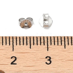 Rhodium Plated 925 Sterling Silver Friction Ear Nuts&nbsp;X-FIND-Z008-01P