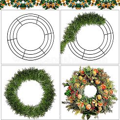 2Pcs Round Iron Wreath Frames&nbsp;AJEW-SP0002-95