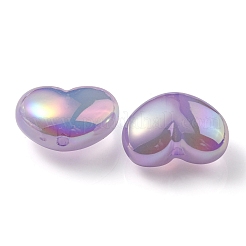 UV Plating Rainbow Iridescent Imitation Jelly Acrylic Beads&nbsp;OACR-C007-08A