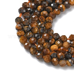 Natural Tiger Eye Beads Strands&nbsp;G-L651-C14-3mm