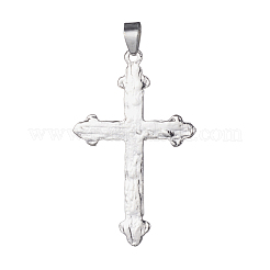 エナメルチャーム  合金パーツ  クロス  プラチナ  レッド  48x30.5x3mm  穴：5x6mm&nbsp;PALLOY-P172-070P-02