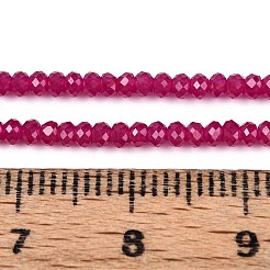 Lab Grown Red Corundum Beads Strands&nbsp;G-G106-A45-05