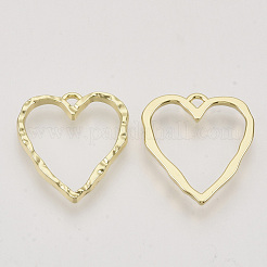 Rack Plating Alloy Open Back Bezel Pendants&nbsp;PALLOY-N150-36