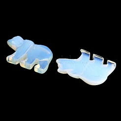 オパライト彫刻ペンダント  ズニ族のクマのチャーム  30~32.5x46~47x6~8mm  穴：1mm&nbsp;GG-CBA3958-02F