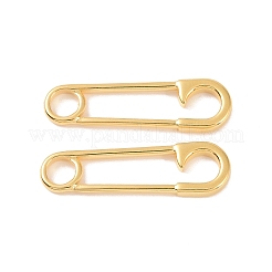 イオンプレーティング（IP）304ステンレスペンダント  ペーパークリップチャーム  ゴールドカラー  31x9x2mm  穴：4.8mm&nbsp;STAS-F293-23G